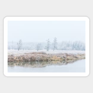 Surrey Landscape in Winter Sticker